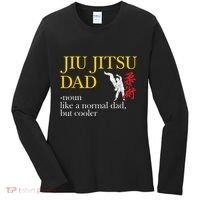 Jiu Jitsu Dad Noun Like A Normal Dad But Cooler Bbj Mma Women's Long Sleeve Shirt thumb 0