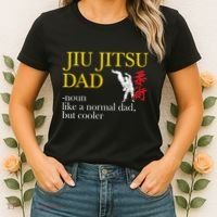 Jiu Jitsu Dad Noun Like A Normal Dad But Cooler Bbj Mma Women's T-Shirt thumb 2