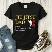 Jiu Jitsu Dad Noun Like A Normal Dad But Cooler Bbj Mma Women's T-Shirt thumb 3