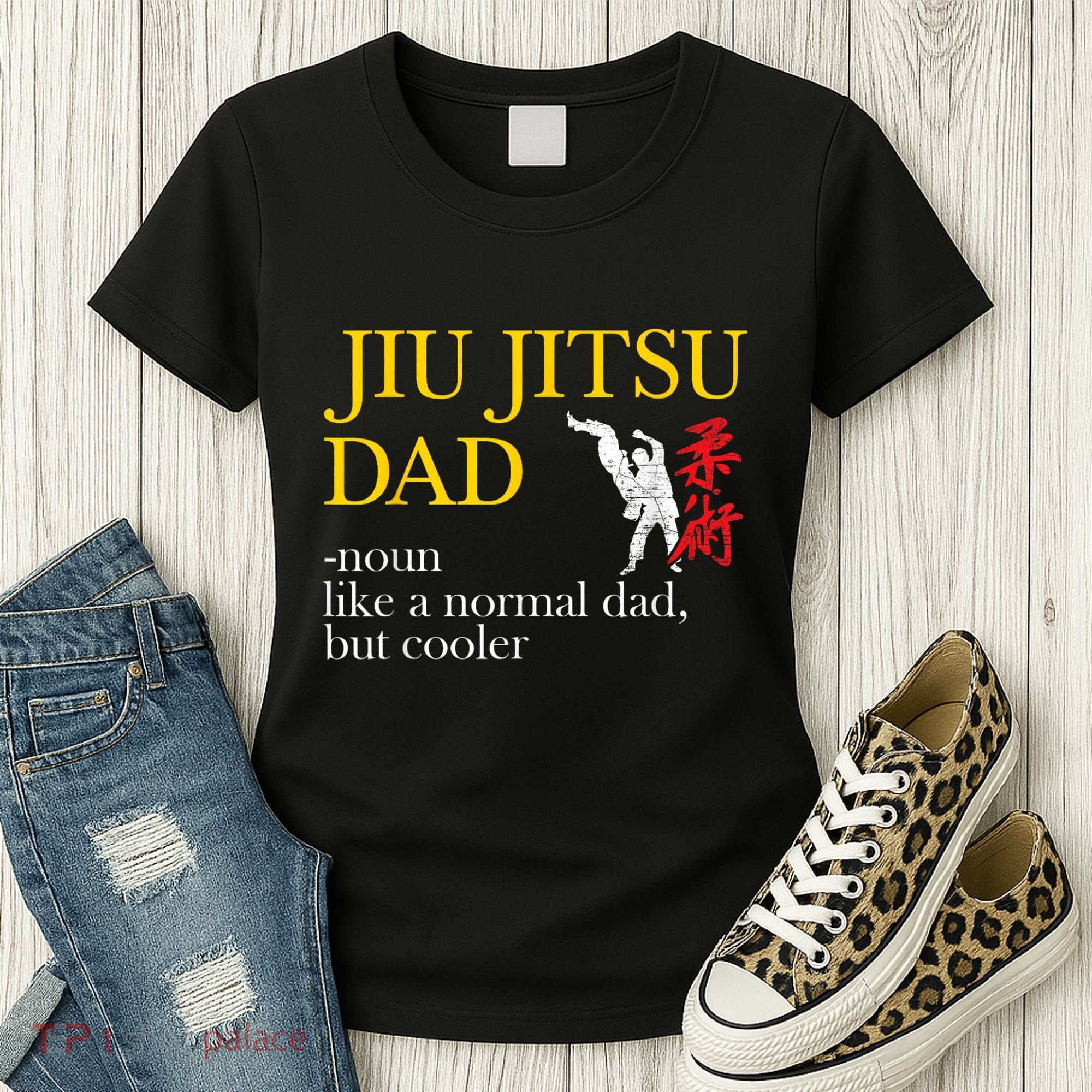 Jiu Jitsu Dad Noun Like A Normal Dad But Cooler Bbj Mma Women's T-Shirt