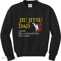Jiu Jitsu Dad Noun Like A Normal Dad But Cooler Bbj Mma Kids Sweatshirt thumb 0