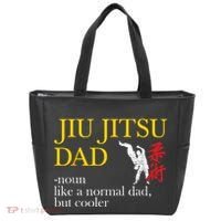 Jiu Jitsu Dad Noun Like A Normal Dad But Cooler Bbj Mma Tote Bag thumb 0