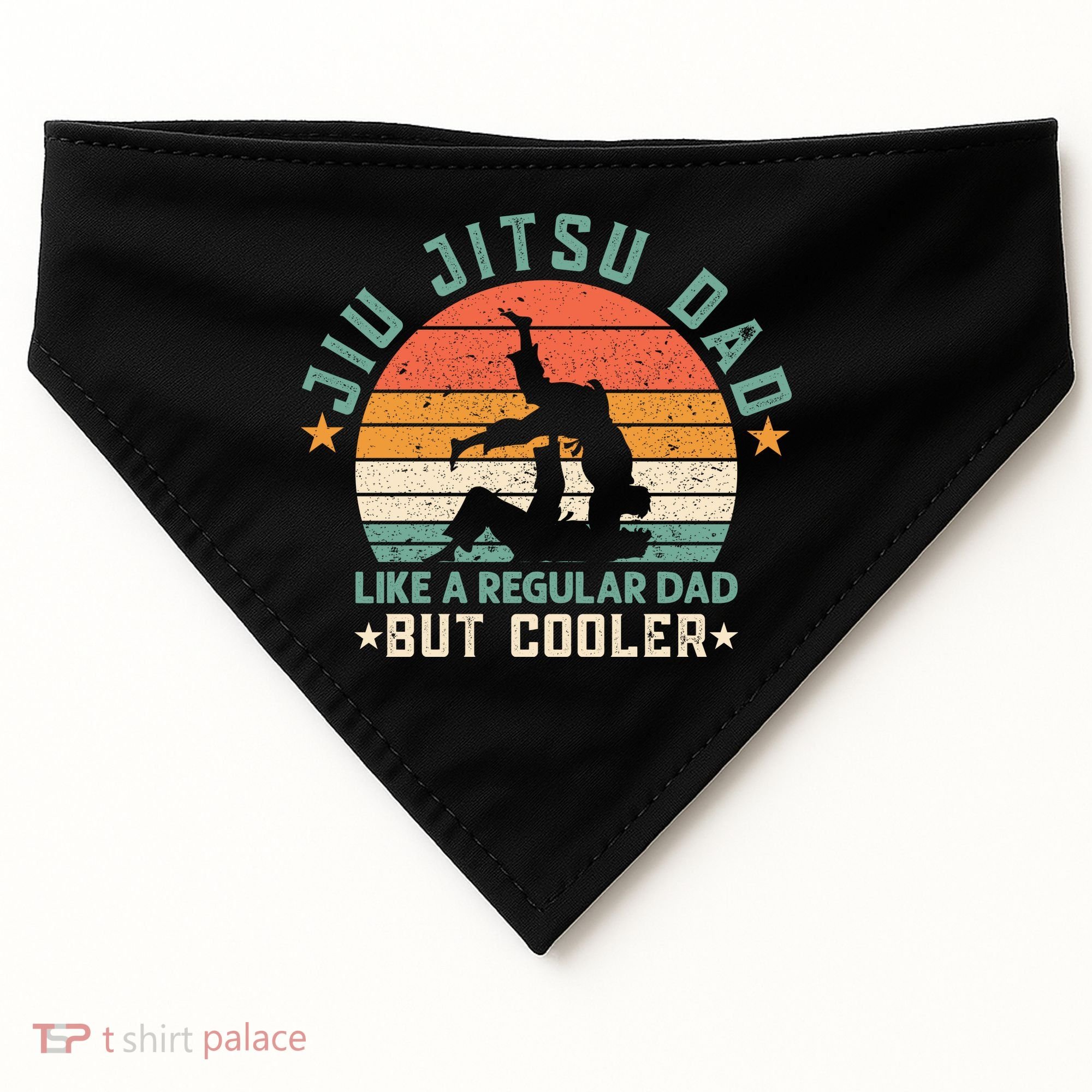 Jiu Jitsu Dad Like A Regular Dad But Cooler USA-Made Doggie Bandana