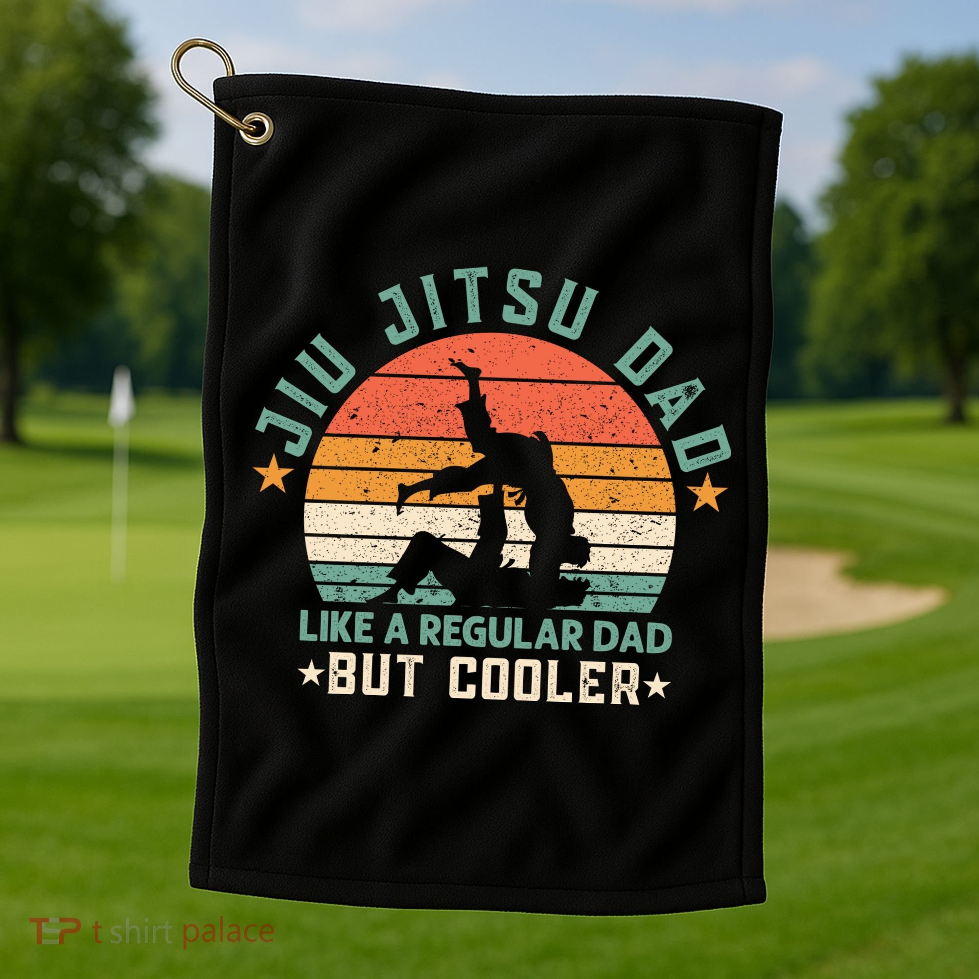 Jiu Jitsu Dad Like A Regular Dad But Cooler Golf Towel