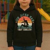 Jiu Jitsu Dad Like A Regular Dad But Cooler Kids Hoodie thumb 3
