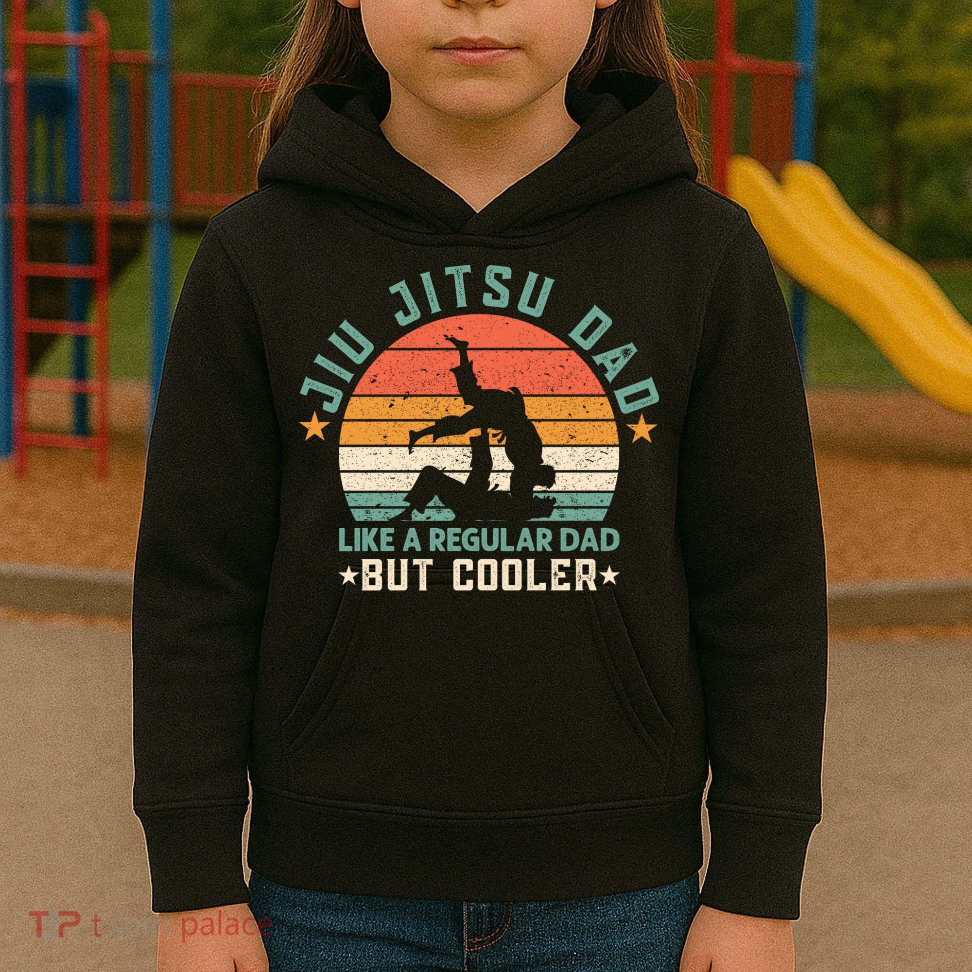 Jiu Jitsu Dad Like A Regular Dad But Cooler Kids Hoodie