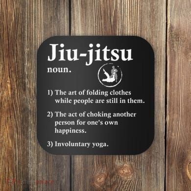Jiu Jitsu Definition Funny Bjj Coaster