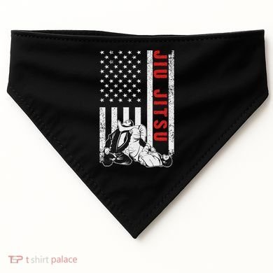 Jiu Jitsu Design Brazilian Jiu Jitsu Bjj USA-Made Doggie Bandana