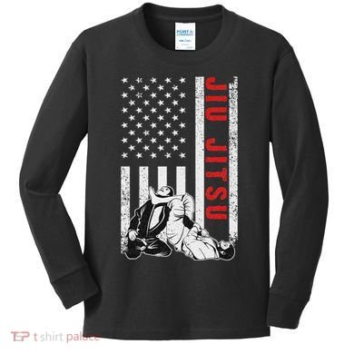 Jiu Jitsu Design Brazilian Jiu Jitsu Bjj Kids Long Sleeve Shirt