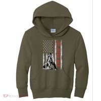 Jiu Jitsu Dad American Flag Fathers Day 4th Of July Gift Kids Hoodie thumb 0
