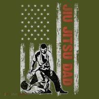 Jiu Jitsu Dad American Flag Fathers Day 4th Of July Gift Kids Hoodie thumb 2