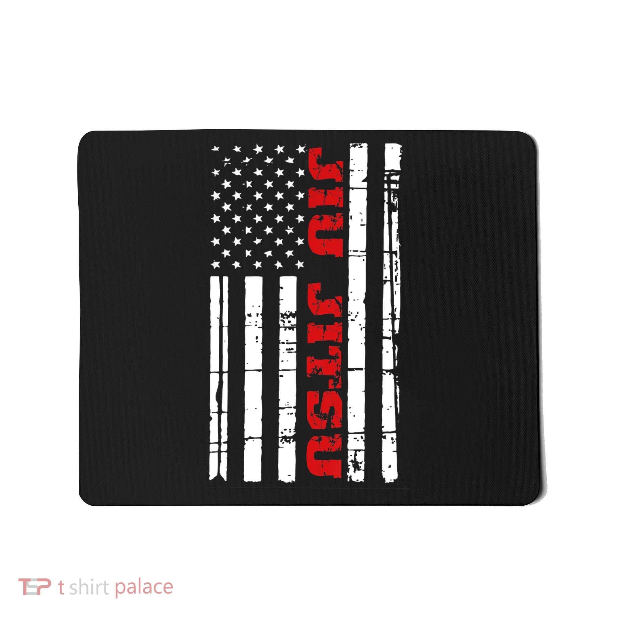 Jiu Jitsu Flag TShirt American Jiu Jitsu Shirt BJJ Mousepad