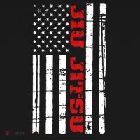 Jiu Jitsu Flag TShirt American Jiu Jitsu Shirt BJJ Mousepad thumb 1