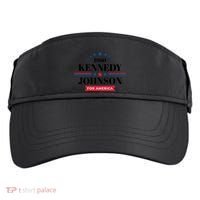 Jfk John F Kennedy Johnson Campaign Funny Gift Adult Drive Performance Visor thumb 0
