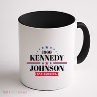 Jfk John F Kennedy Johnson Campaign Funny Gift Coffee Mug thumb 1