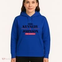 Jfk John F Kennedy Johnson Campaign Funny Gift Hoodie thumb 5