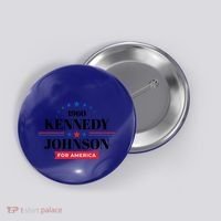 Jfk John F Kennedy Johnson Campaign Funny Gift Button thumb 0