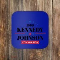 Jfk John F Kennedy Johnson Campaign Funny Gift Coaster thumb 0