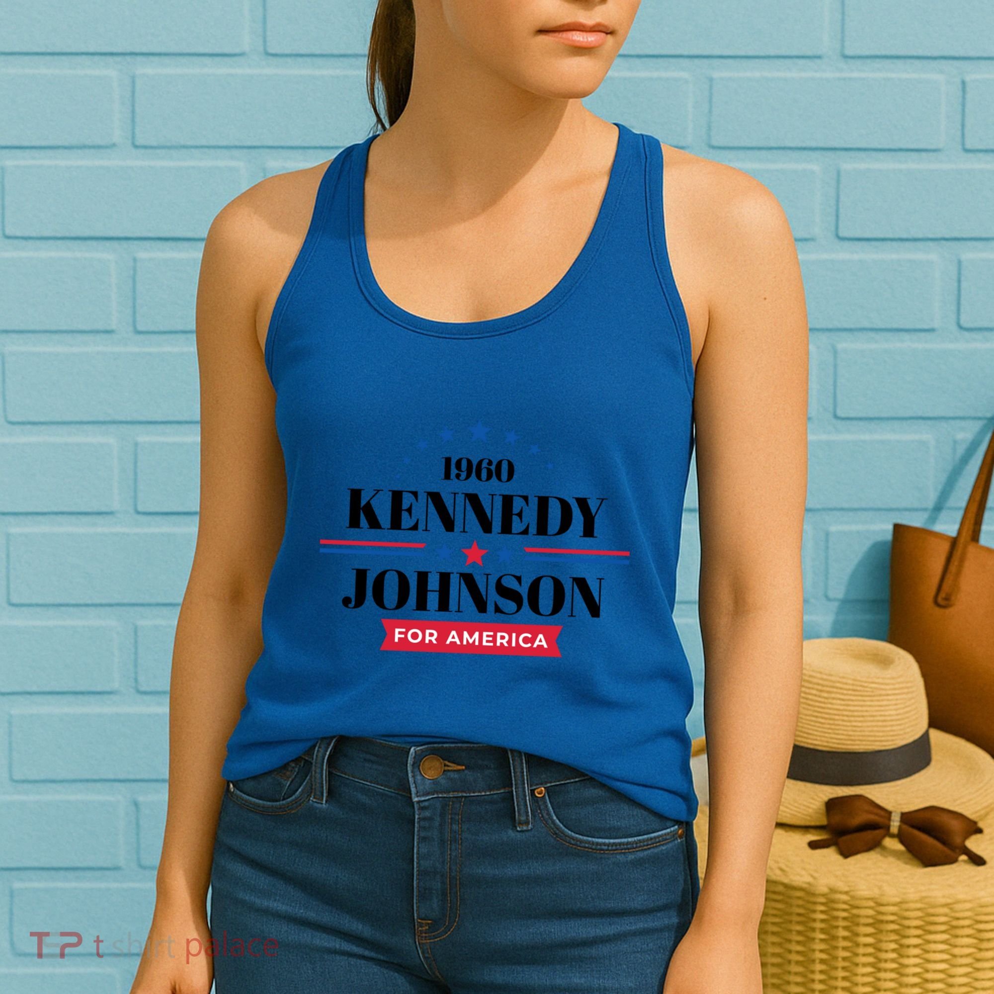 Jfk John F Kennedy Johnson Campaign Funny Gift Women's Tank Top
