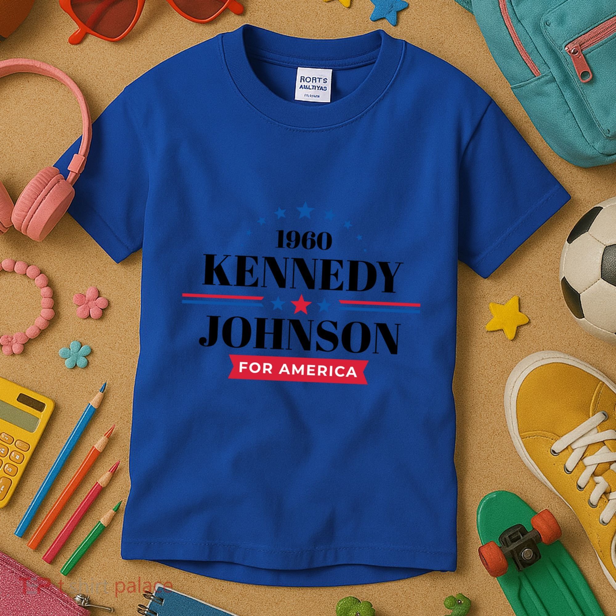 Jfk John F Kennedy Johnson Campaign Funny Gift Kids T-Shirt