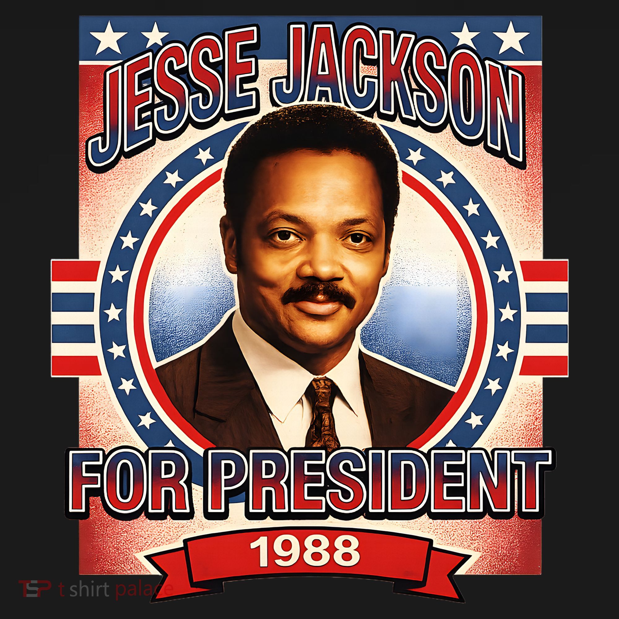 Jesse Jackson For President 1988 Vintage T-Shirt