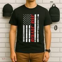 Jiu Jitsu Flag American Jiu Jitsu Bjj T-Shirt thumb 6