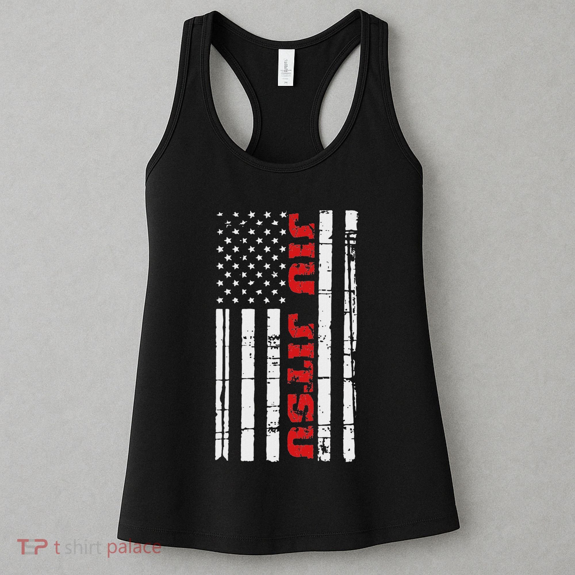 Jiu Jitsu Flag American Jiu Jitsu Bjj Women's Tank Top