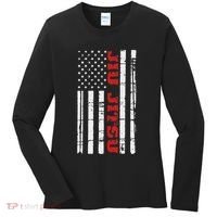 Jiu Jitsu Flag American Jiu Jitsu Bjj Women's Long Sleeve Shirt thumb 0