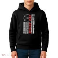 Jiu Jitsu Flag American Jiu Jitsu Bjj Kids Hoodie thumb 4