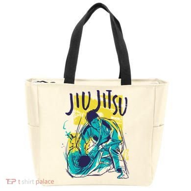 Jiu Jitsu Grunge Tote Bag