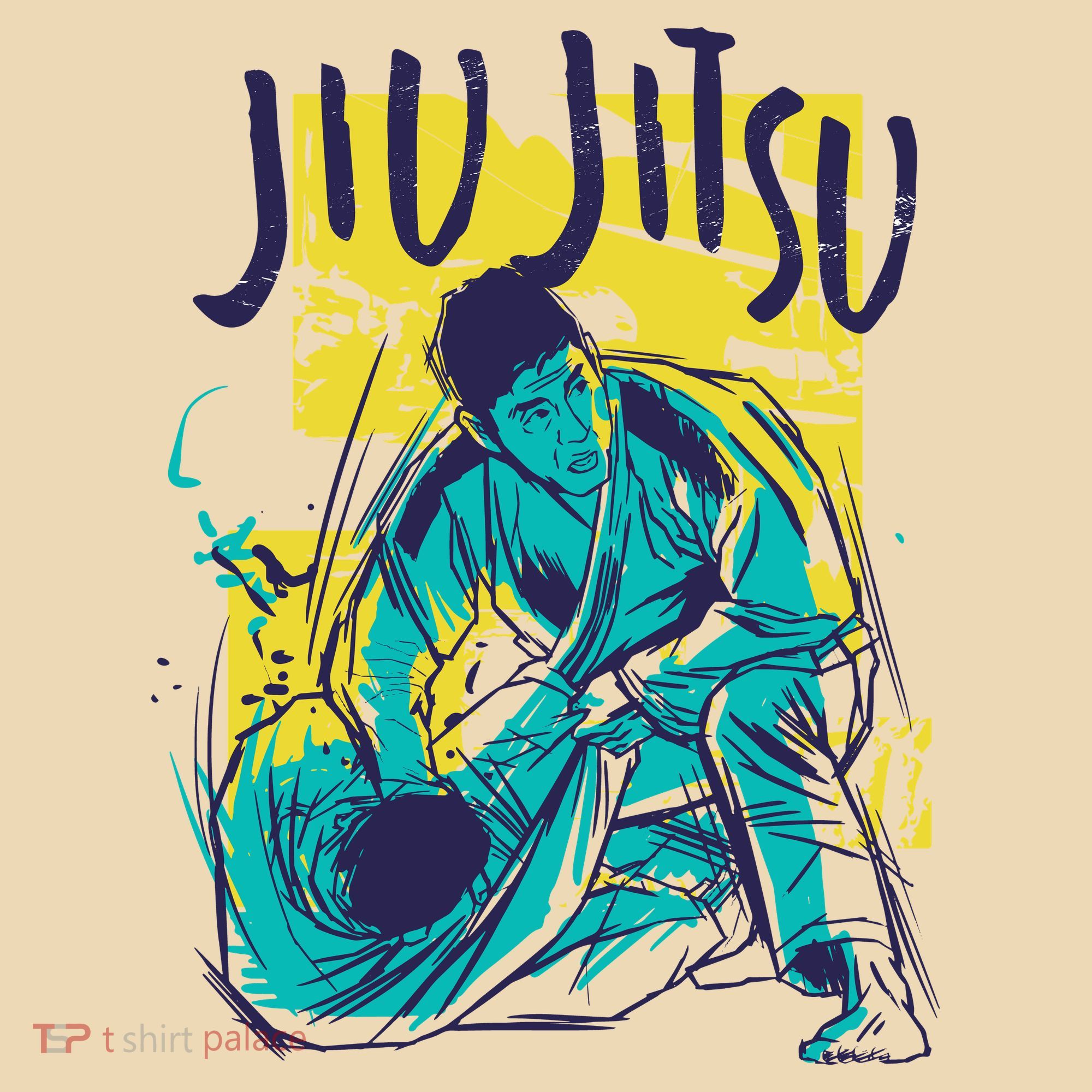 Jiu Jitsu Grunge Tote Bag