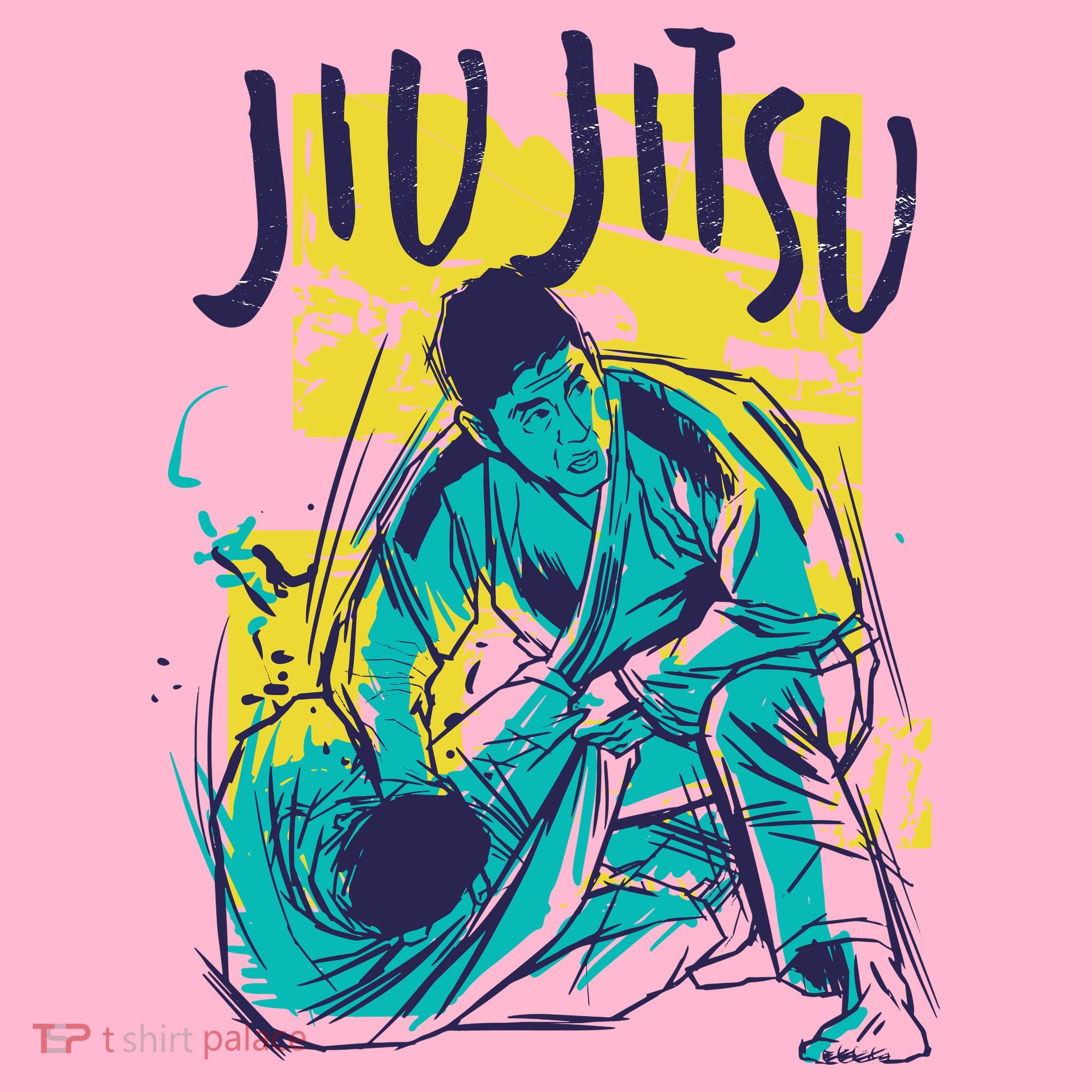 Jiu Jitsu Grunge Coaster