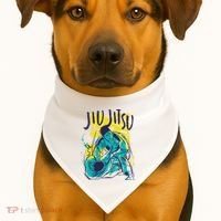 Jiu Jitsu Grunge USA-Made Doggie Bandana thumb 1