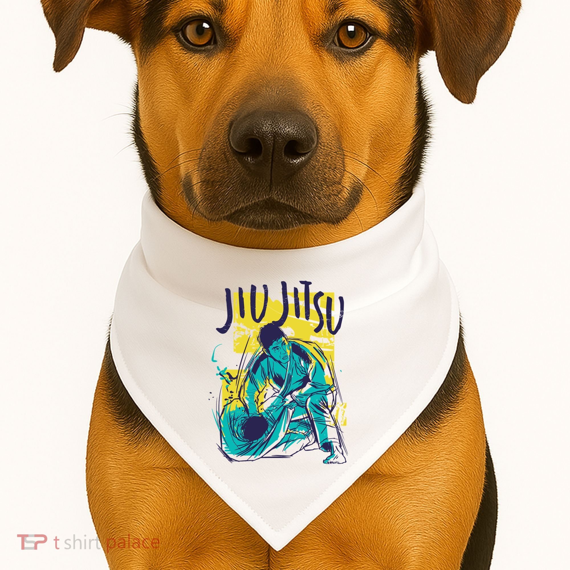 Jiu Jitsu Grunge USA-Made Doggie Bandana