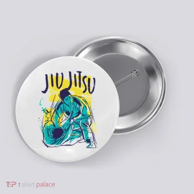 Jiu Jitsu Grunge Button
