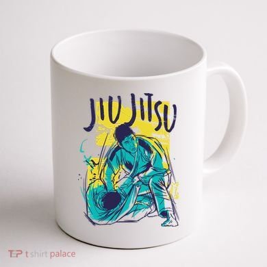 Jiu Jitsu Grunge Coffee Mug back