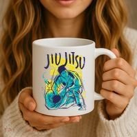 Jiu Jitsu Grunge Coffee Mug thumb 3