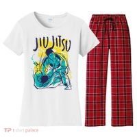 Jiu Jitsu Grunge Women's Flannel Pajama Set thumb 0