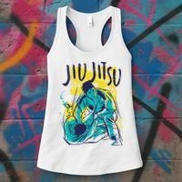 Jiu Jitsu Grunge Women's Tank Top thumb 3