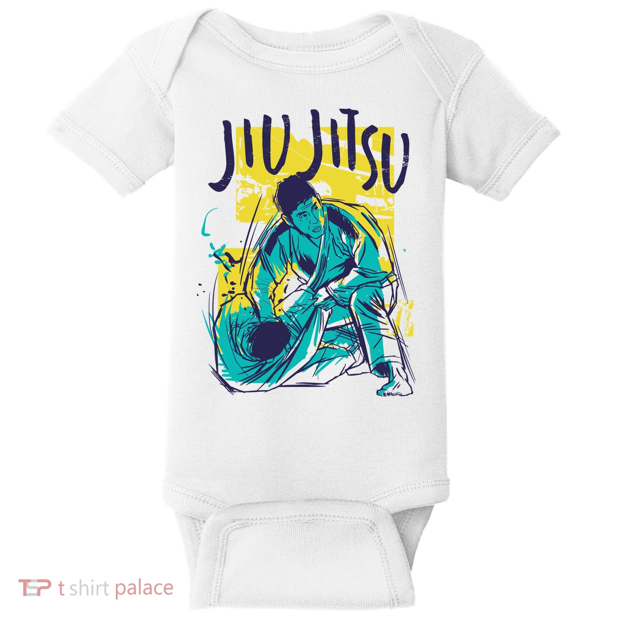 Jiu Jitsu Grunge Baby Bodysuit