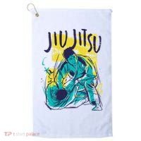 Jiu Jitsu Grunge Golf Towel thumb 0