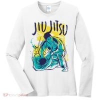 Jiu Jitsu Grunge Women's Long Sleeve Shirt thumb 0