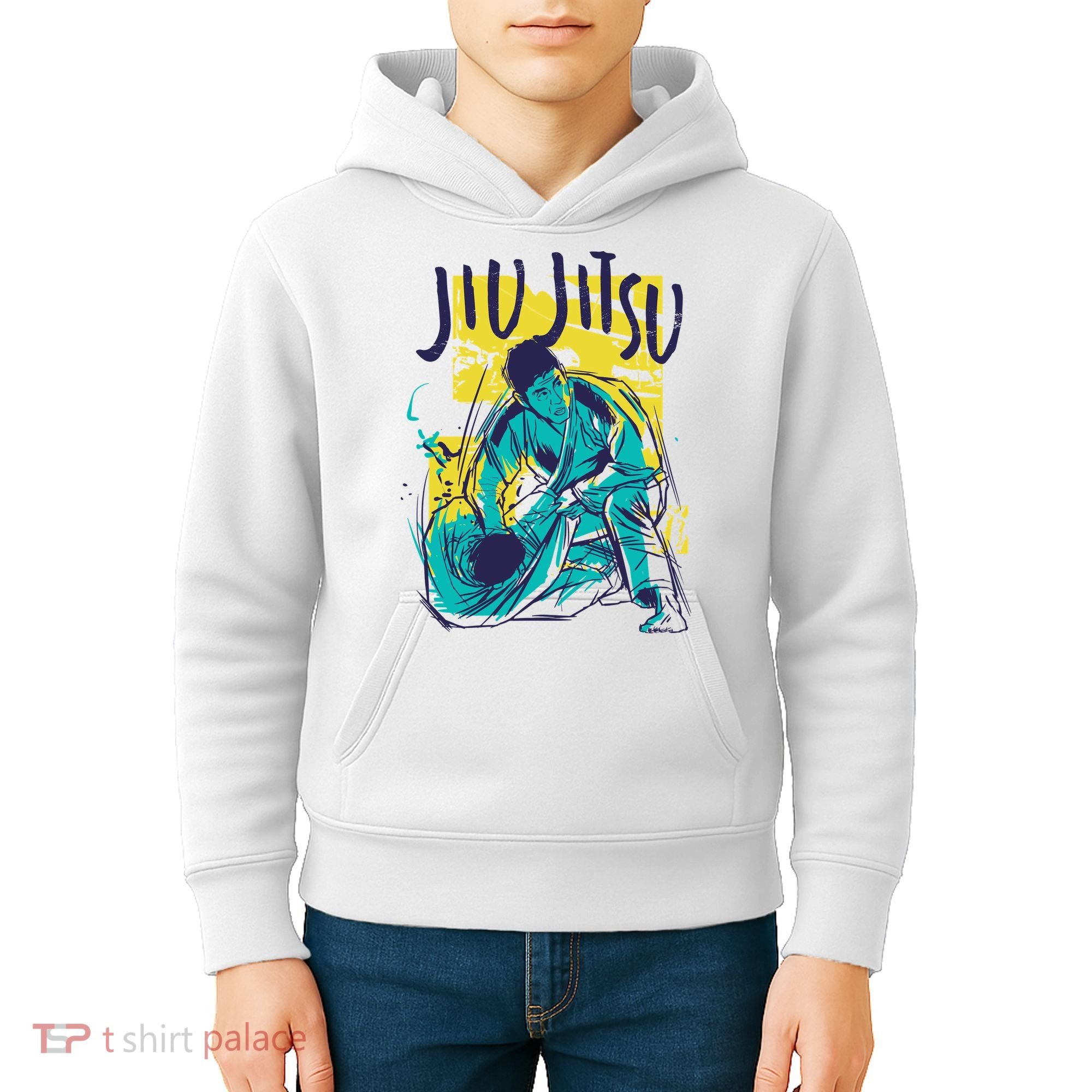 Jiu Jitsu Grunge Kids Hoodie