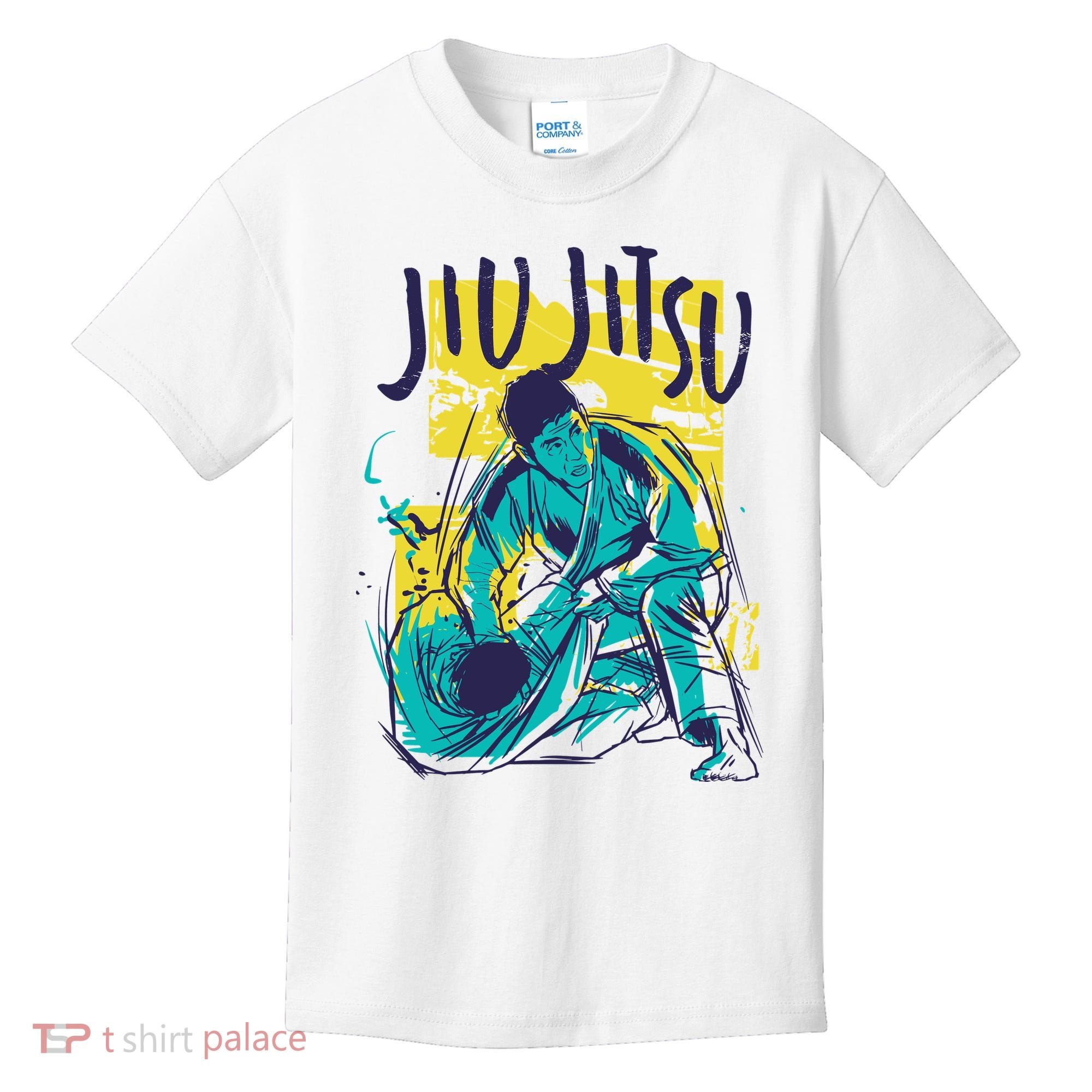 Jiu Jitsu Grunge Kids T-Shirt