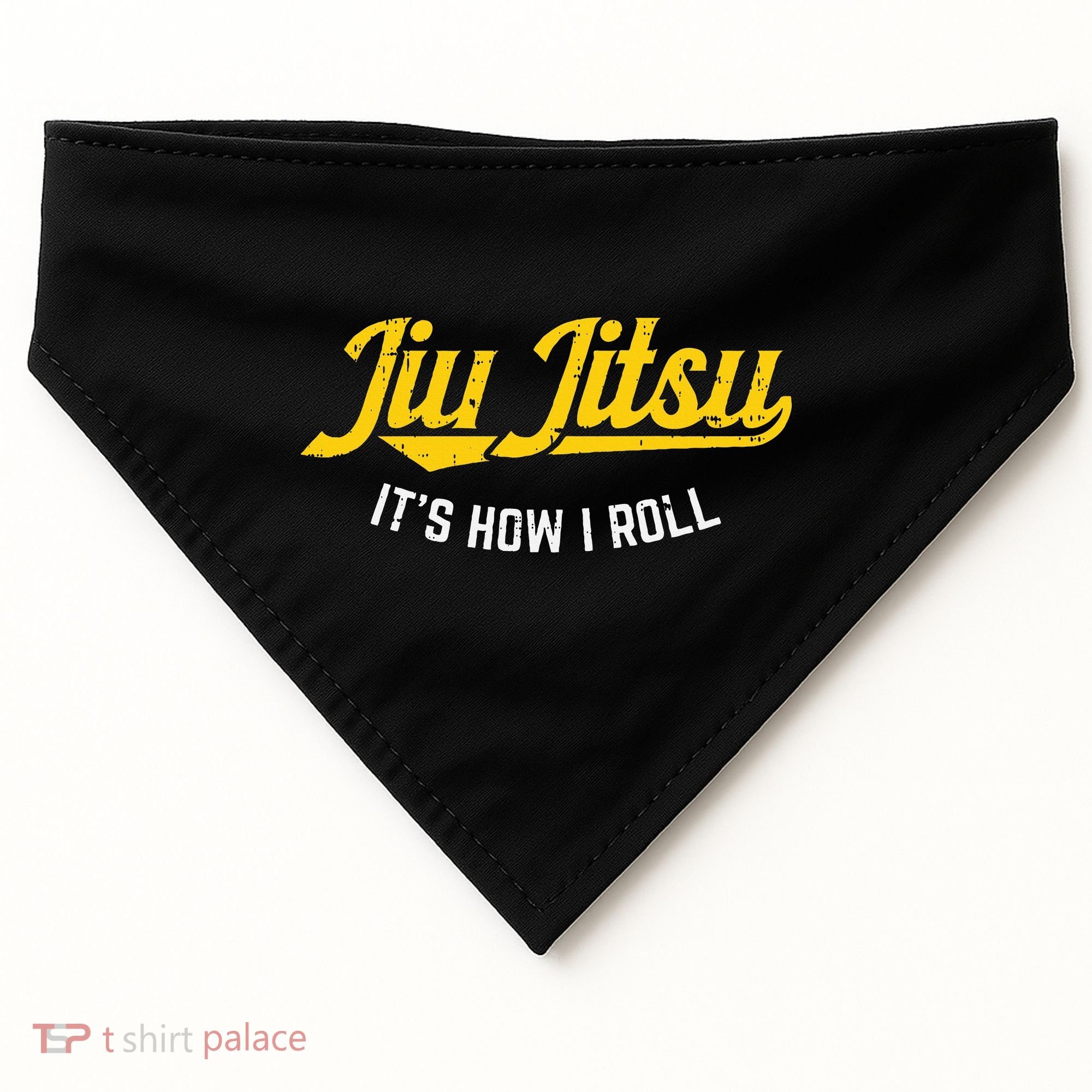 Jiu Jitsu How I Roll Funny Bjj Training Martial Arts Gift USA-Made Doggie Bandana
