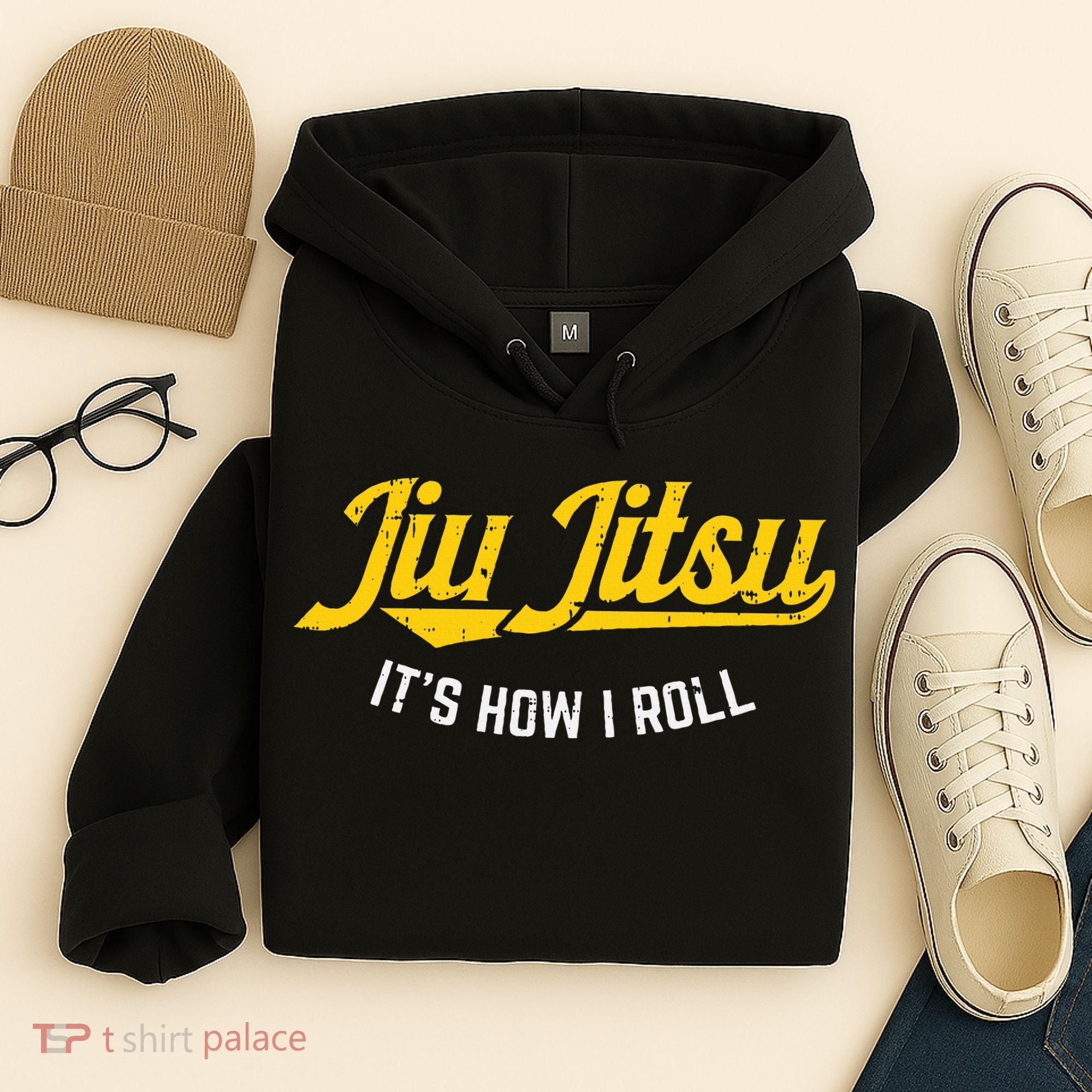 Jiu Jitsu How I Roll Funny Bjj Training Martial Arts Gift Hoodie