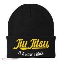 Jiu Jitsu How I Roll Funny Bjj Training Martial Arts Gift Beanie thumb 0