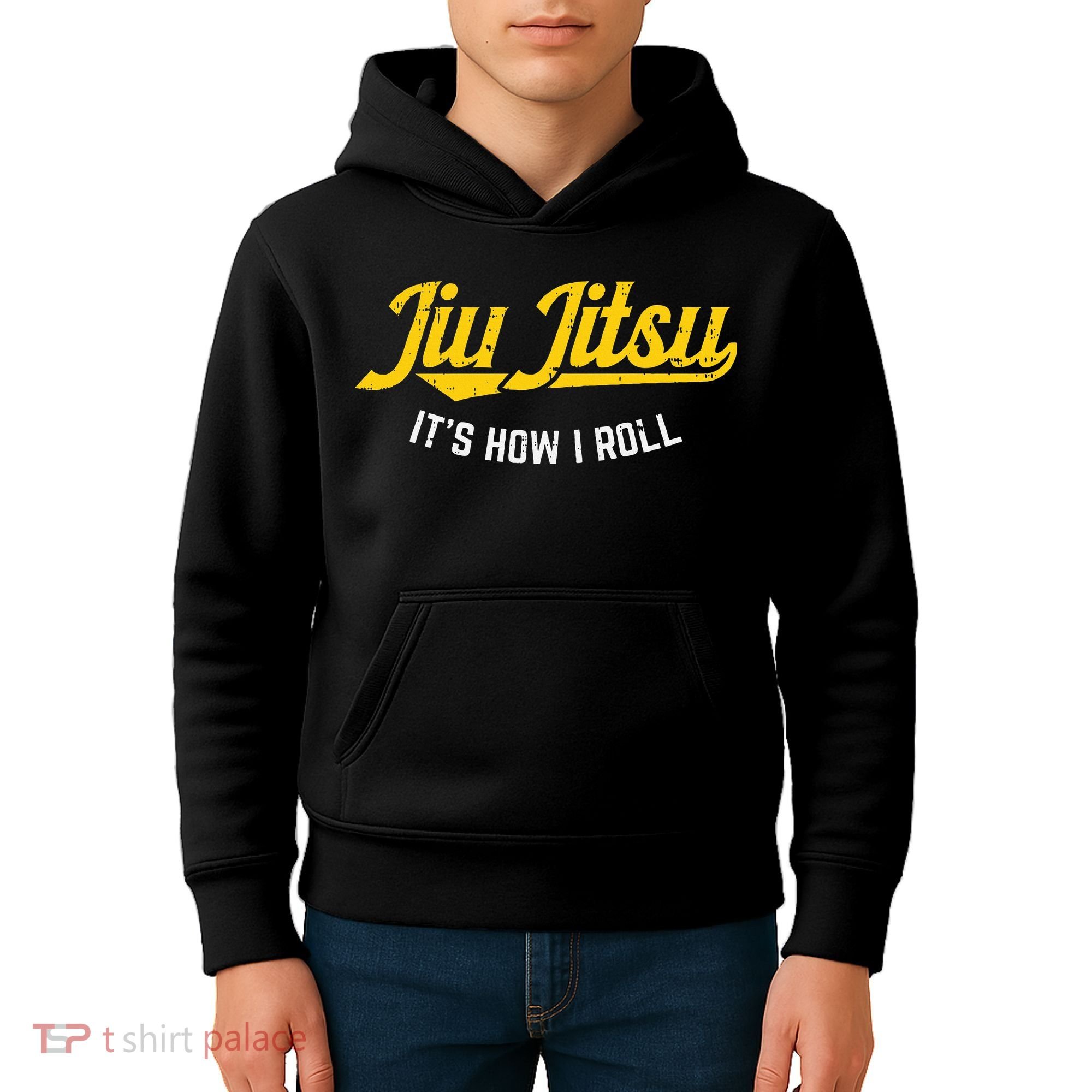Jiu Jitsu How I Roll Funny Bjj Training Martial Arts Gift Kids Hoodie