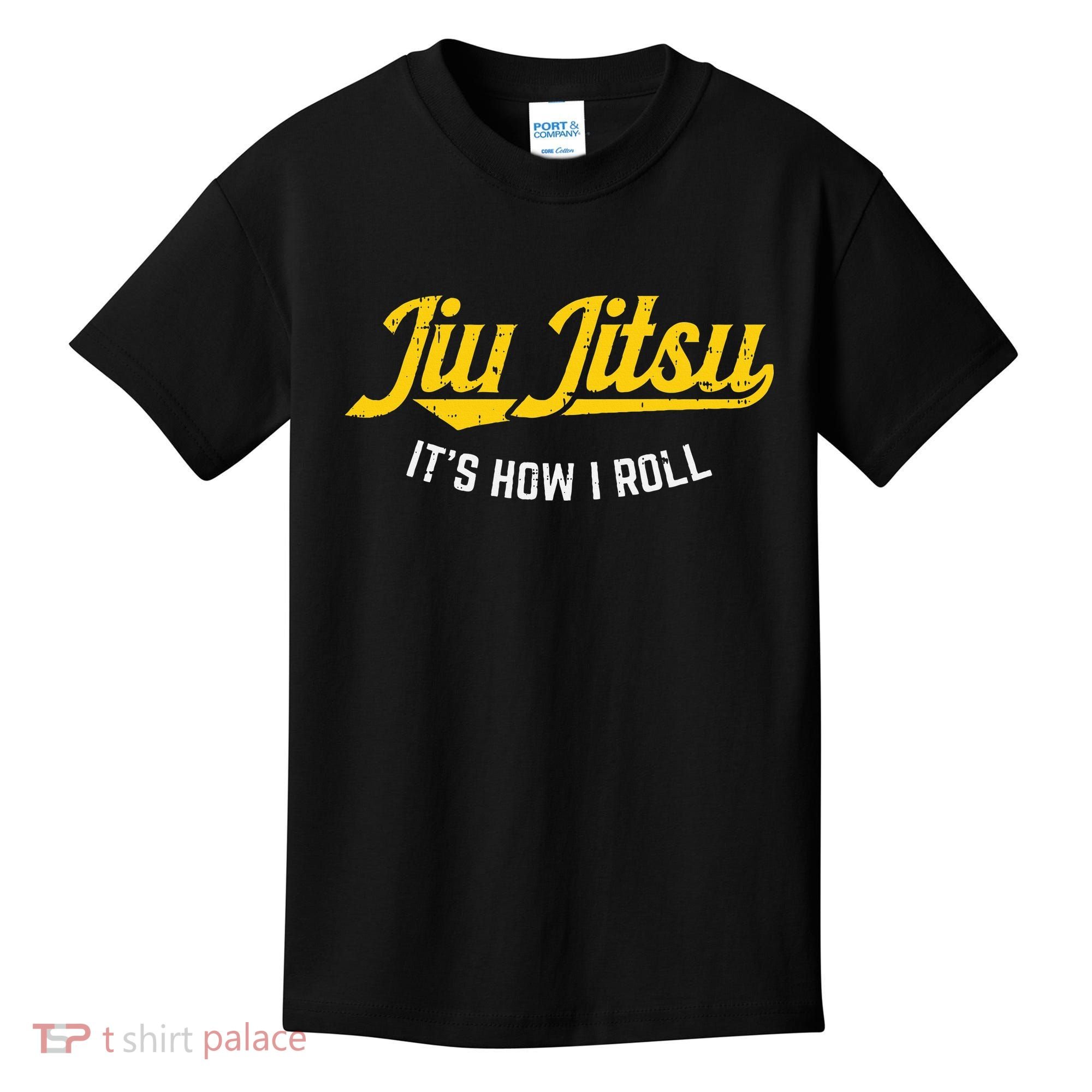 Jiu Jitsu How I Roll Funny Bjj Training Martial Arts Gift Kids T-Shirt