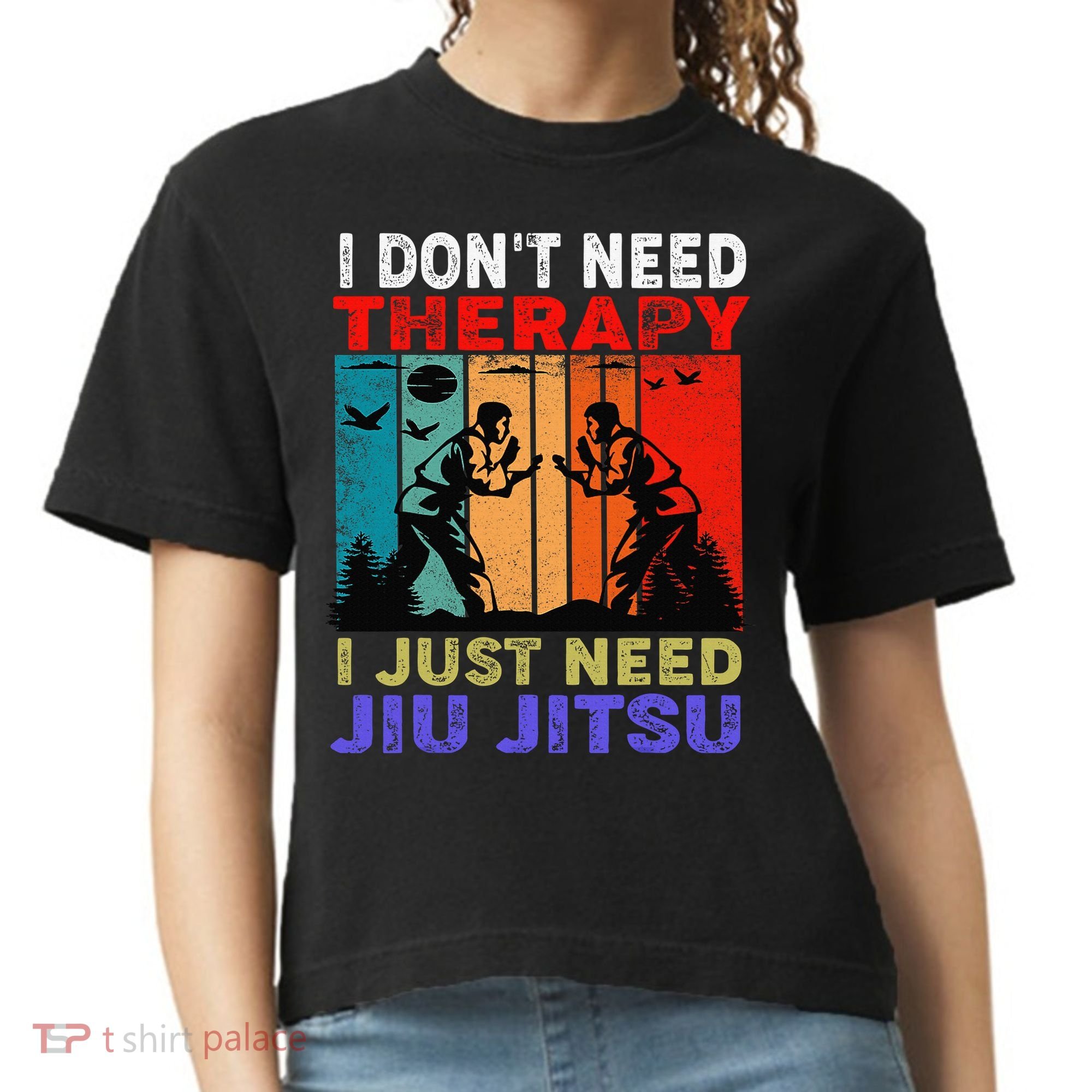 Jiu Jitsu I Don’T Need Therapy I Just Need Jiu Jitsu Comfort Colors Boxy T-Shirt